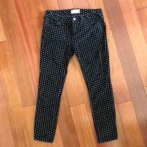 Free People Velvet Polka Dot Pants